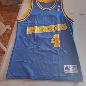 Champion Chris Webber Golden State Warriors NBA Basketball Jersey Adult Med 40